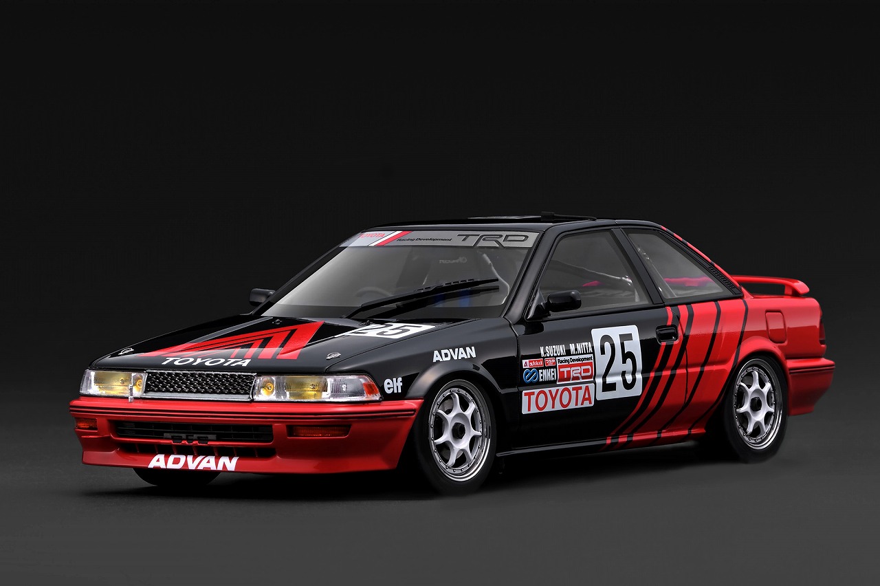 [予約]ignition model(イグニッションモデル) 1/18 (レジン製) ADVAN COROLLA LEVIN (#25)1991 JTC