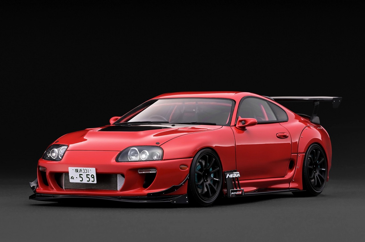[予約]ignition model(イグニッションモデル) 1/18 (レジン製) Toyota Supra RZ (JZA80) ORIDO-STREET Ver.Red