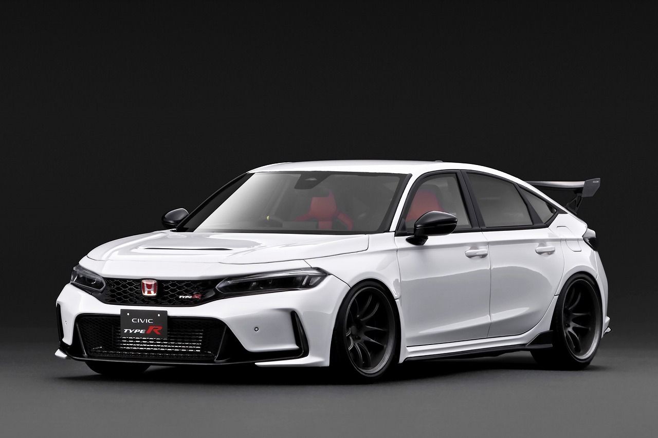 [予約]ignition model(イグニッションモデル) 1/18 (レジン製) Honda Civic Type-R J'S Racing (FL5) White 