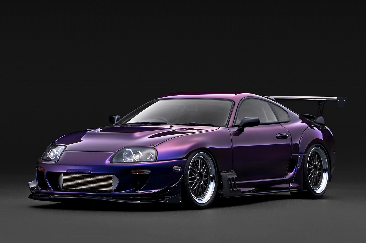 [予約]ignition model(イグニッションモデル) 1/18 (レジン製) Toyota Supra RZ (JZA80) Purple Metallic
