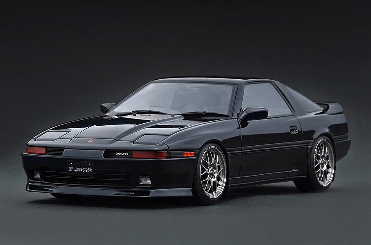 [予約]ignition model(イグニッションモデル) 1/18 (レジン製) Toyota Supra 3.0GT Turbo LIMITED (MA70) Black 
