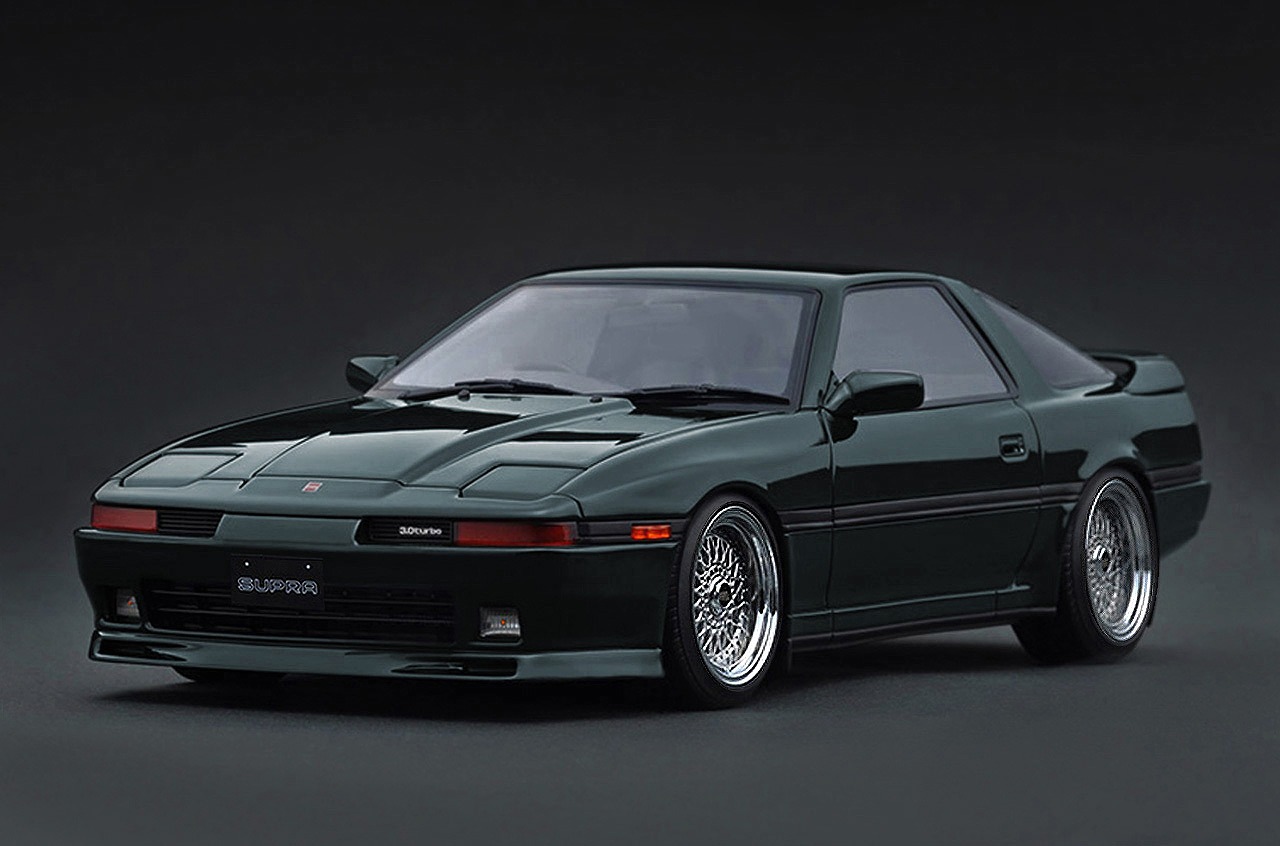 [予約]ignition model(イグニッションモデル) 1/18 (レジン製) Toyota Supra 3.0GT Turbo LIMITED (MA70) Green Metallic