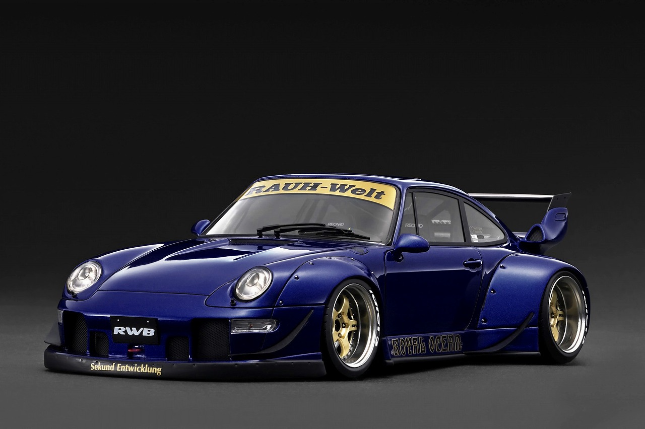 [予約]ignition model(イグニッションモデル) 1/18 (レジン製) RWB 993 Blue Metallic