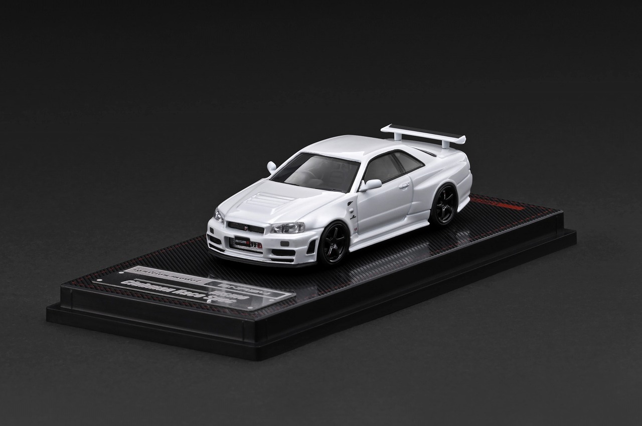 [予約]ignition model(イグニッションモデル) 1/64 (ダイキャスト製) Nissan Skyline GT-R (BNR34) NISMO customized White