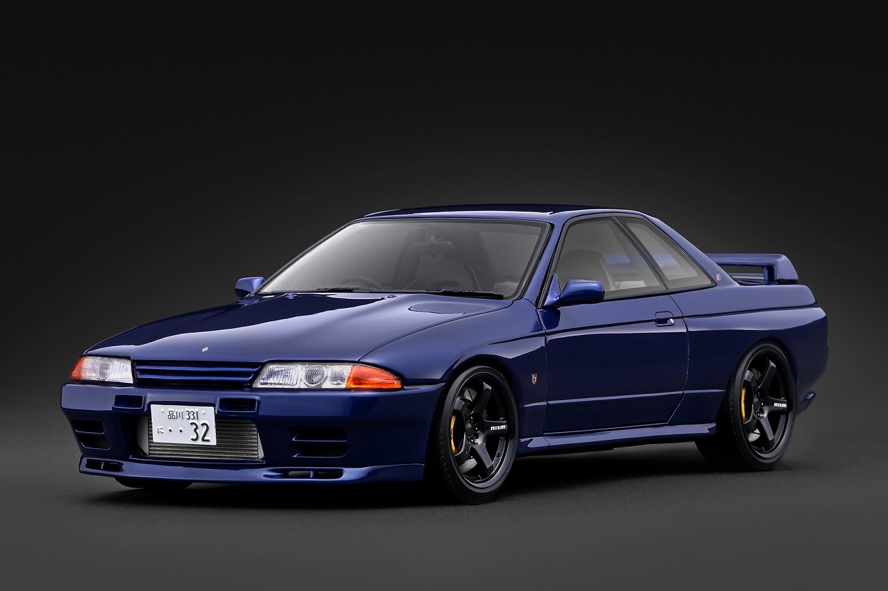 [予約]ignition model(イグニッションモデル) 1/18 (レジン製) BNR32 S&S Limited Version Blue Metallic