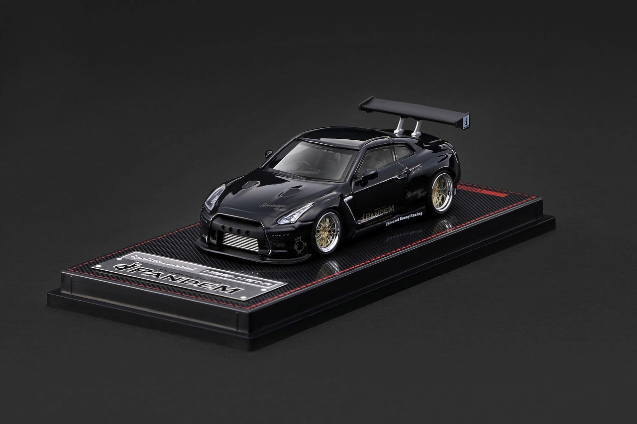 [予約]ignition model(イグニッションモデル) 1/64 (ダイキャスト製) PANDEM R35 GT-R Black Metallic