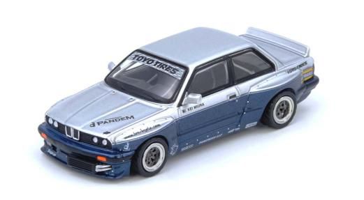 INNO Models(イノモデル) 1/64 (ダイキャスト製) PANDEM E30 M3 シルバー/ブルー
