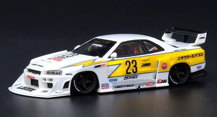 INNO Models(イノモデル) 1/64 スカイライン スーパーシルエット LB-ER34 レトロカラー（IN64R-R34-LBSSから品番変更）