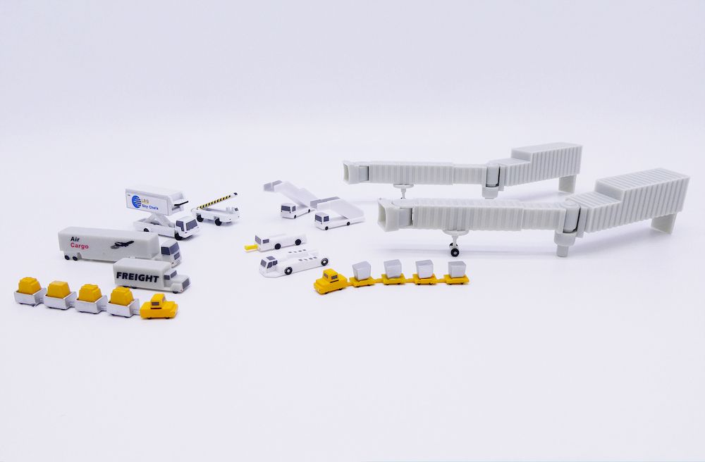 JC WINGS 1/400 (プラスチック製) Airport Accessories (20 parts package)