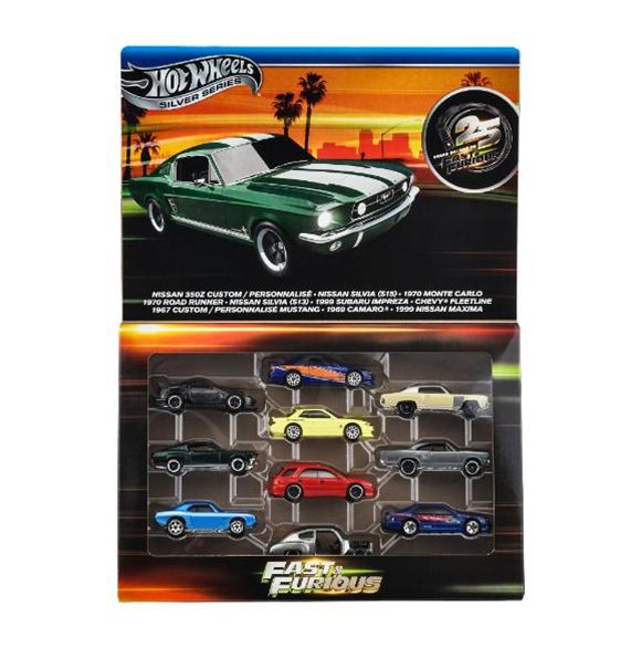 [予約]Hot Wheels 1/64 (ダイキャスト製) ワイルド・スピード 10カーパック