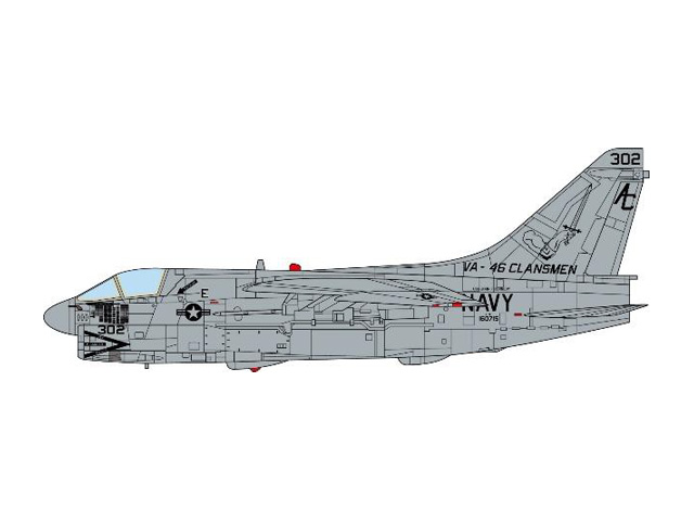 [予約]JCW 1/72 (ダイキャスト製) A-7E コルセア II アメリカ海軍 VA-45 クランズメン 砂漠の嵐作戦 1991年