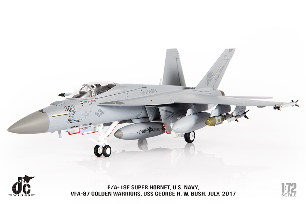 JCW 1/72 (ダイキャスト製) F/A-18E VFA-87 Warriors USS George