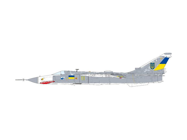 [予約]JCW 1/72 (ダイキャスト製) Su-24MR フェンサーE ウクライナ空軍 第7戦術航空旅団 ウクライナ戦争 2023年