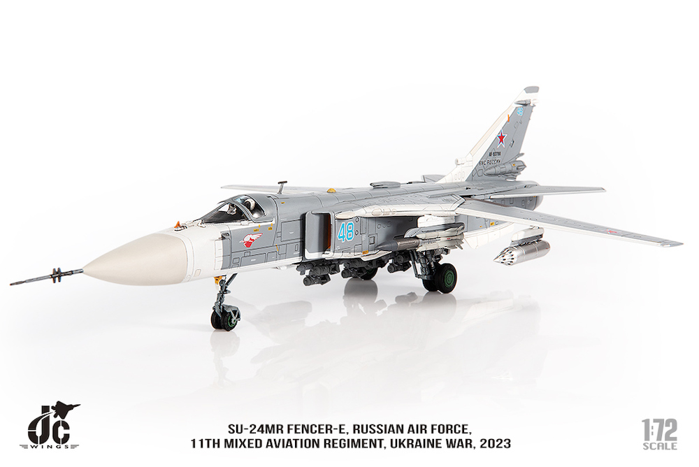 JCW 1/72 (ダイキャスト製) Su-24MR ロシア空軍 第11混成航空連隊 ウクライナ戦争 2023年