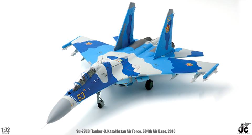 JCW 1/72 (ダイキャスト製) SU-27UB フランカーC カザフスタン空軍 第604 空軍基地 2010