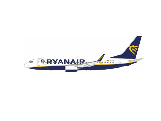 [予約]JFOX MODELS 1/200 (ダイキャスト製) 737-800(WL) Ryanair EI-GXK