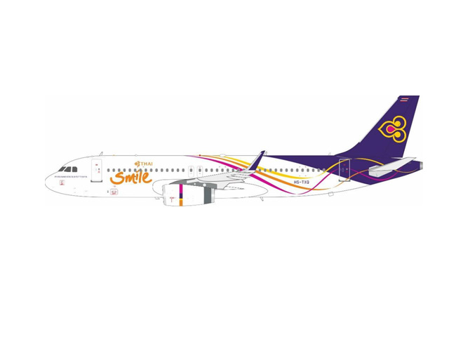 [予約]JFOX MODELS 1/200 (ダイキャスト製) A320-200(WL) Thai Airways HS-TXQ