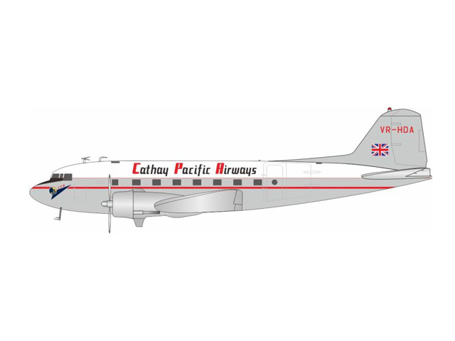 激レア未開封!!バドワイザー 飛行船ダイキャストバンク JFOX MODELS 1/200 (ダイキャスト製) DC-3 Cathay Pacific VR-HAD