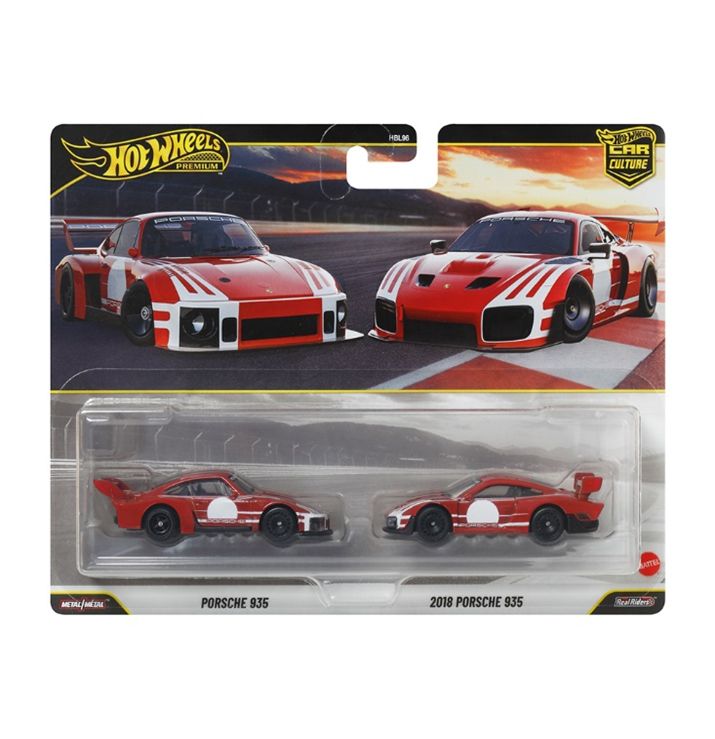 Hot Wheels  (ダイキャスト製) プレミアム2パック ポルシェ 935 / 2018 ポルシェ 935