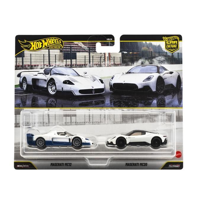 [予約]Hot Wheels 1/64 (ダイキャスト製) プレミアム2パック マセラティ MC12 / マセラティ MC20