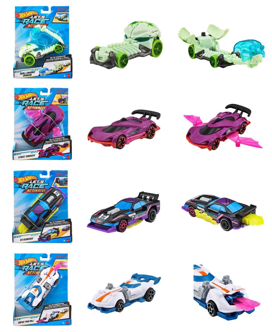 [予約]Hot Wheels 1/64 (ダイキャスト製) レースでGo!? アソート
