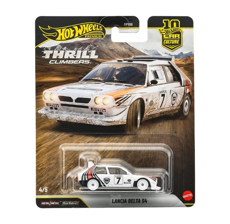 [予約]Hot Wheels 1/64 (ダイキャスト製) カーカルチャー スリル クライマーズ ランチア・デルタ S4