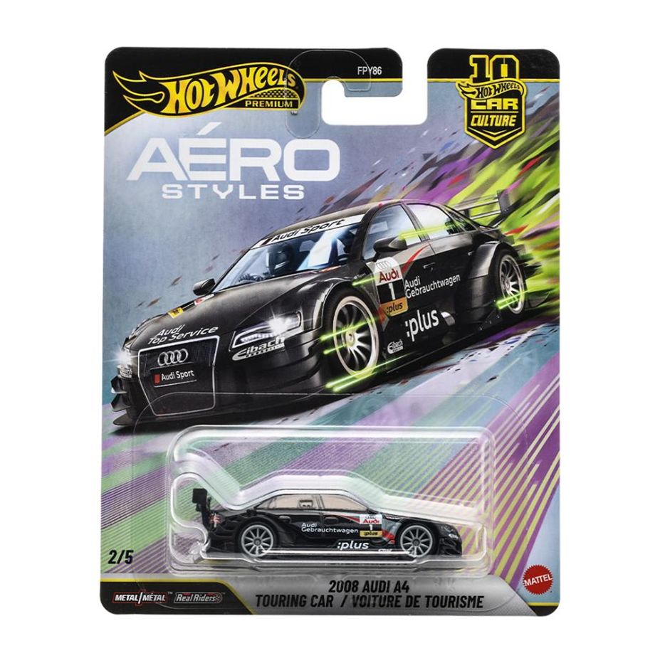 [予約]Hot Wheels 1/64 (ダイキャスト製) カーカルチャー エアロスタイルズ 2008 アウディ A4 ツーリング カー