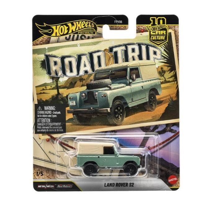 [予約]Hot Wheels 1/64 (ダイキャスト製) カーカルチャー ロードトリップ ランドローバー S2