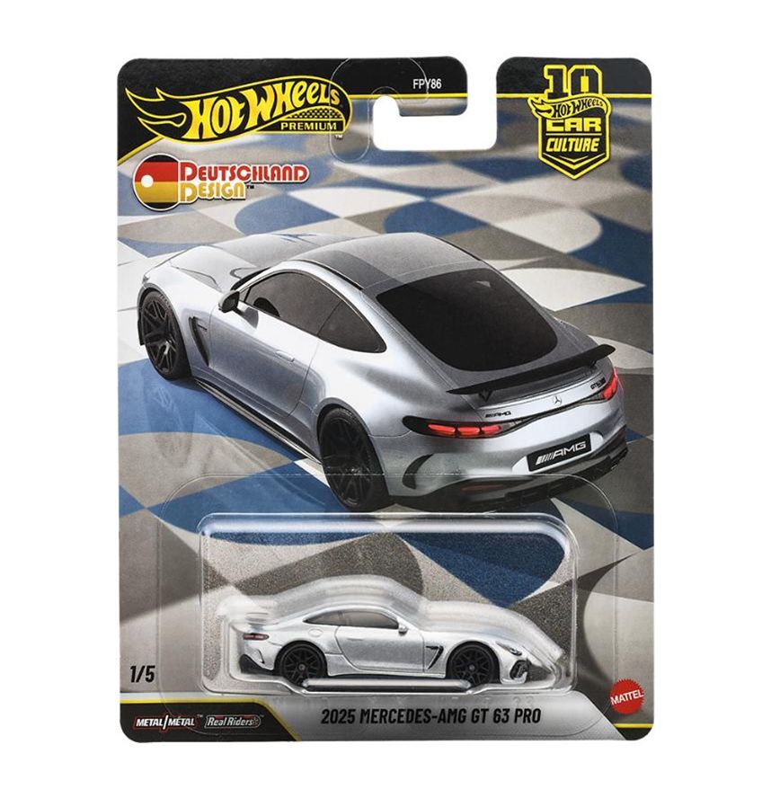 [予約]Hot Wheels 1/64 (ダイキャスト製) カーカルチャー ドイチュラント デザイン 2025 メルセデス-AMG GT 63 プロ