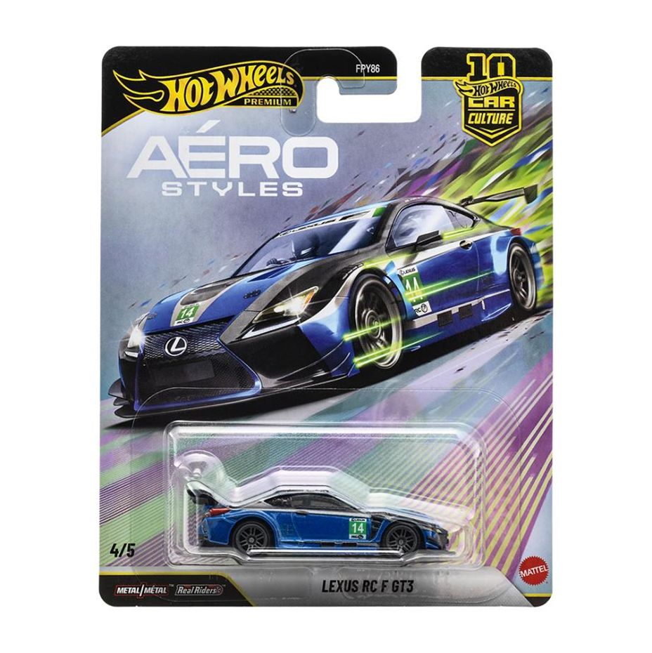 [予約]Hot Wheels 1/64 (ダイキャスト製) カーカルチャー エアロスタイルズ レクサス RC F GT3