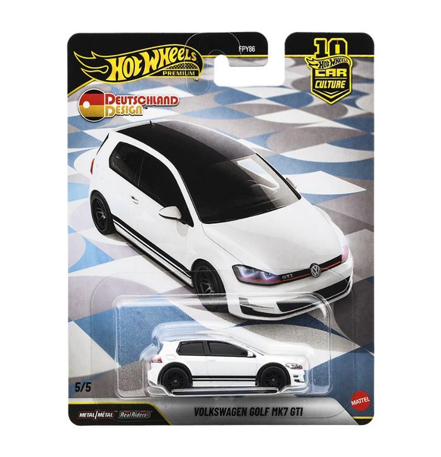 [予約]Hot Wheels 1/64 (ダイキャスト製) カーカルチャー ドイチュラント デザイン フォルクスワーゲン ゴルフ MK7 GTI