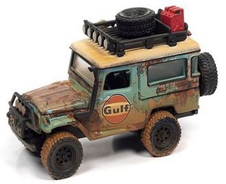 [予約]Johnny Lightning（ジョニーライトニング） 1/64 1980 トヨタ ランドクルーザー Gulf ブルー／ウェザード  4800個限定　u203b並行輸入品