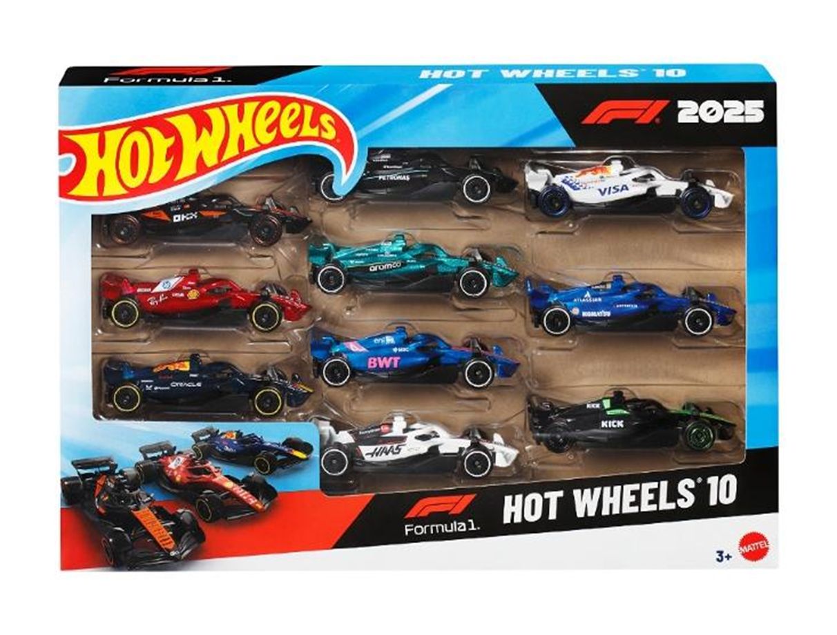 Hot Wheels 1/64 (ダイキャスト製) Fomula 1 10カーパック