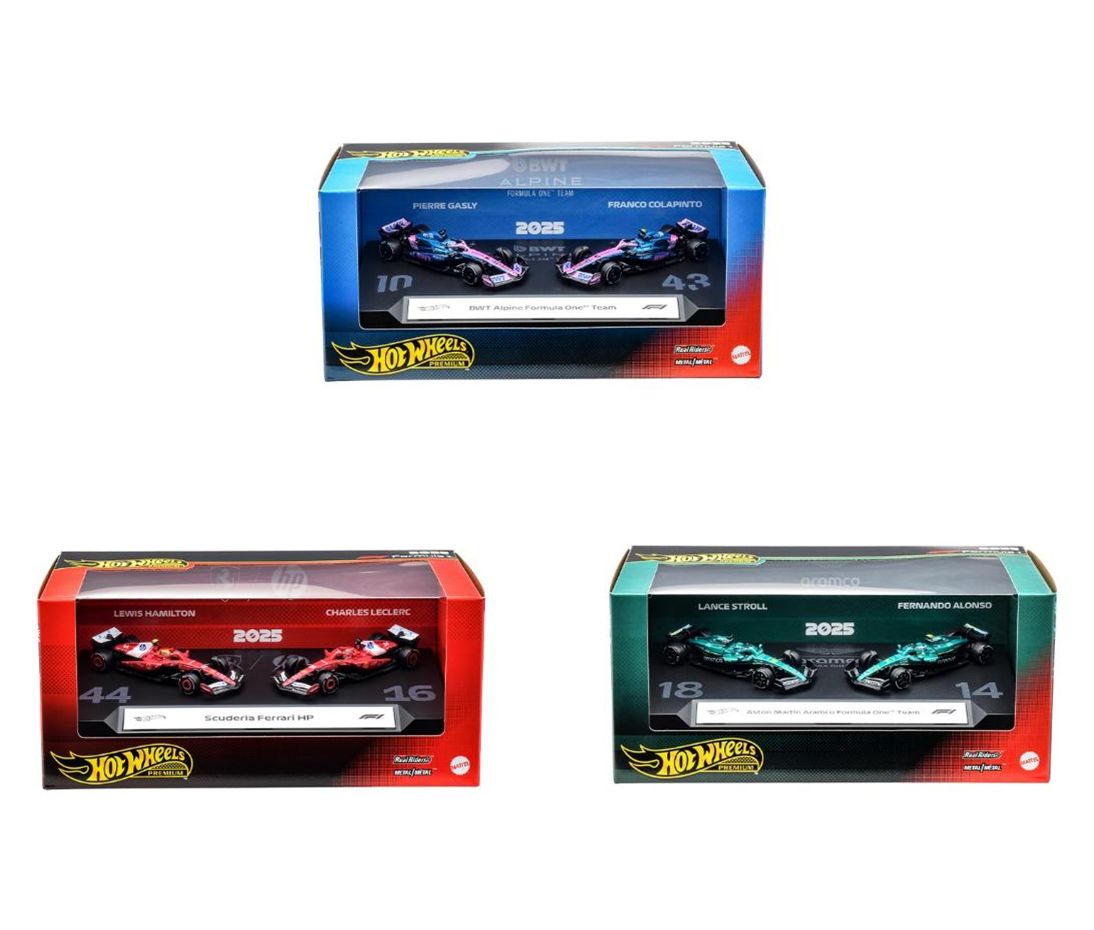 [予約]Hot Wheels 1/64 (ダイキャスト製) プレミアム レース 2パックアソート