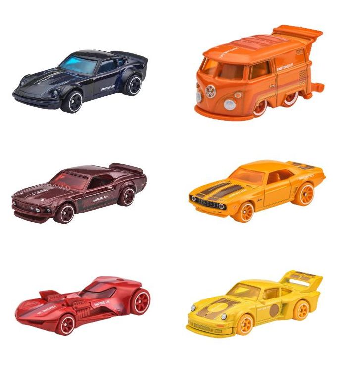 [予約]Hot Wheels 1/64 (ダイキャスト製) パントーン マルチパック アソート
