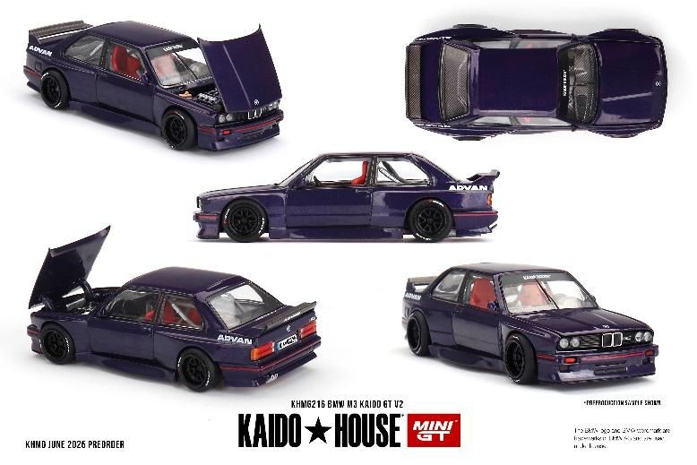 [予約]MINI GT 1/64 (ダイキャスト製) BMW M3 KAIDO GT V2(左ハンドル)