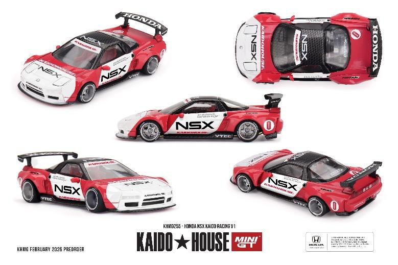 [予約]MINI GT 1/64 (ダイキャスト製) Honda NSX Kaido Racing V1(左ハンドル)