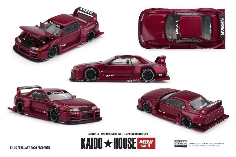 MINI GT 1/64 (ダイキャスト製) Nissan スカイライン GT-R R32 KAIDO