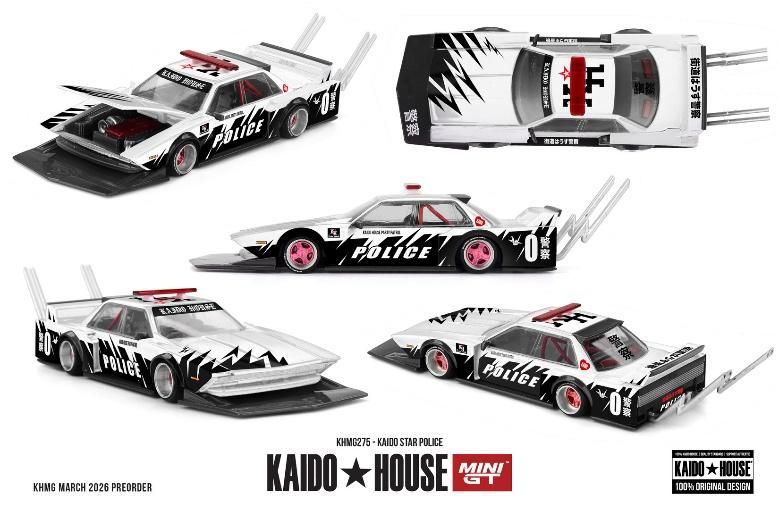 [予約]MINI GT 1/64 (ダイキャスト製) KAIDO STAR ポリス(右ハンドル)
