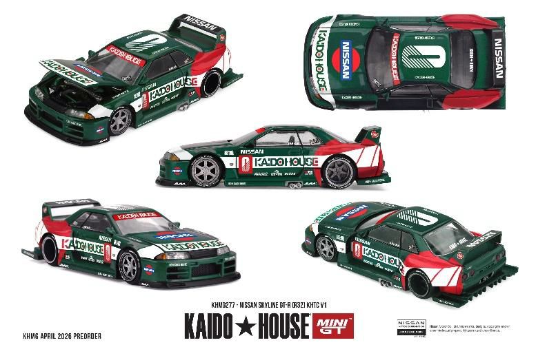 [予約]MINI GT 1/64 (ダイキャスト製) Nissan スカイライン GT-R R32 KHTC V1(右ハンドル)