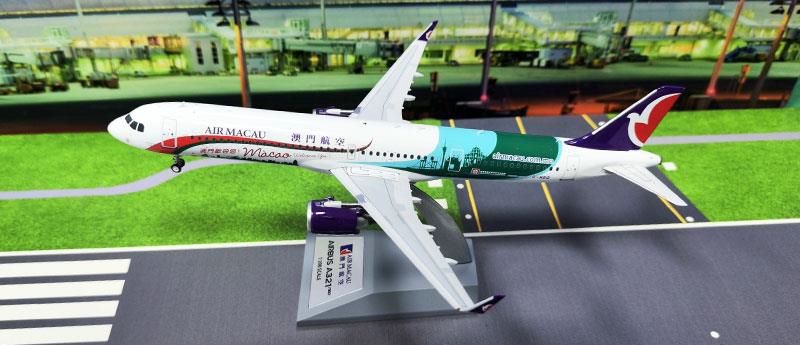 KJ Models 1/200 (ダイキャスト製) A321-200NX Air Macau B-MBQ Macau  Welcomes You