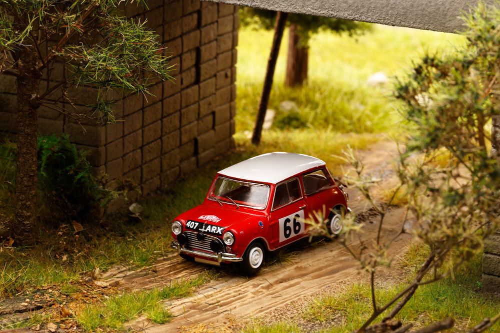 ゲインコーププロダクツ 1/64 (ダイキャスト製) Mini Cooper #66 レッド