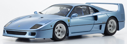 京商オリジナル 1/18 フェラーリ F40 完成品ダイキャストミニカー 京商オリジナル 1/18 (ダイキャスト製) フェラーリ F40 (ライトブルー