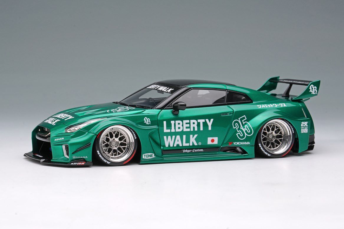 [予約]EIDOLON(アイドロン) 1/43 (レジン製) LB-シルエットワークスGT 35GT-RR7 キャンディグリーン 限定140台、国内販売70台
