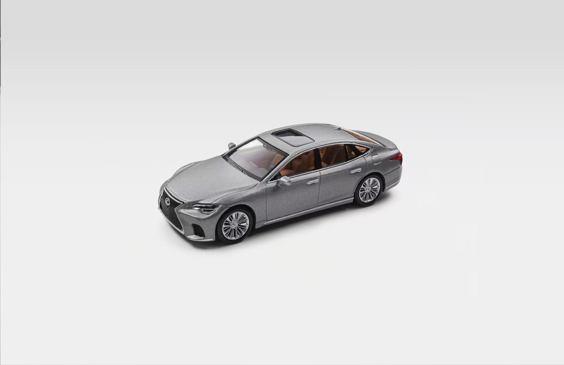 [予約]MASSDI(マスディ) 1/64 (ダイキャスト製) レクサス LS500h 2023 マットシルバー