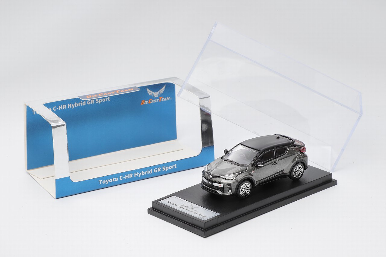 ダイキャストチーム 1/64 (ダイキャスト製)  Toyota C-HR Hybrid GR Sport (RHD) グレー