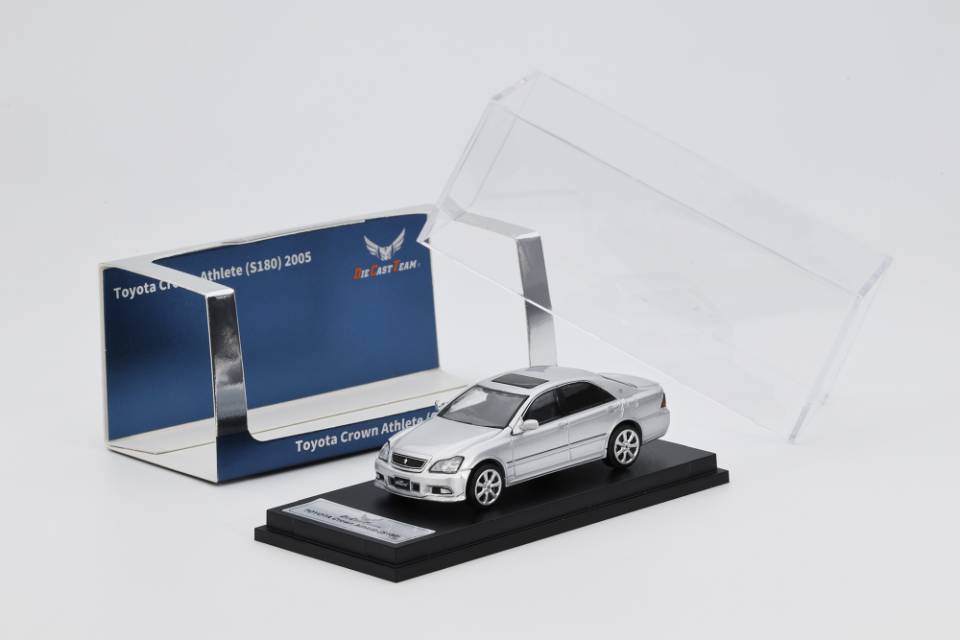 [予約]ダイキャストチーム 1/64 (ダイキャスト製) Toyota Crown Athlete(S180) 2005 (RHD) シルバー