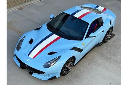 [予約]LOOKSMART(ルックスマート) 1/12 (レジン製) Ferrari F12 TDF - Azzurro La Plata with French Livery