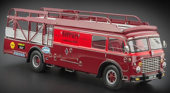 [予約]CMC 1/64 (ダイキャスト製) フィアット レーントランスポーター  642 RN2 バルトレッティ 1957 チーム・フェラーリ レッド