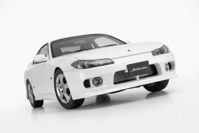 [予約]MOTORHELIX(モーターへリックス) 1/18 (ダイキャスト製) Nissan Silvia (S15) Spec-R Aero 1999 Pearl White